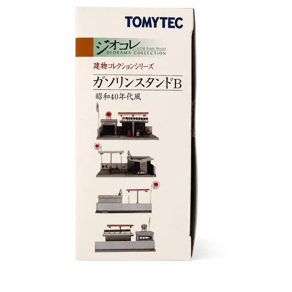 TomyTec N Scale 1/150 Diorama Gas Station B Retro Showa 1960s Kit Model NEW